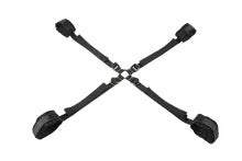 Sportsheets Velvet Noir Adjustable Hog Tie and Cuff Restraints Set with Soft Cuffs and 115 cm Tethers for Versatile Bondage Play > Bondage Gear > Restraints