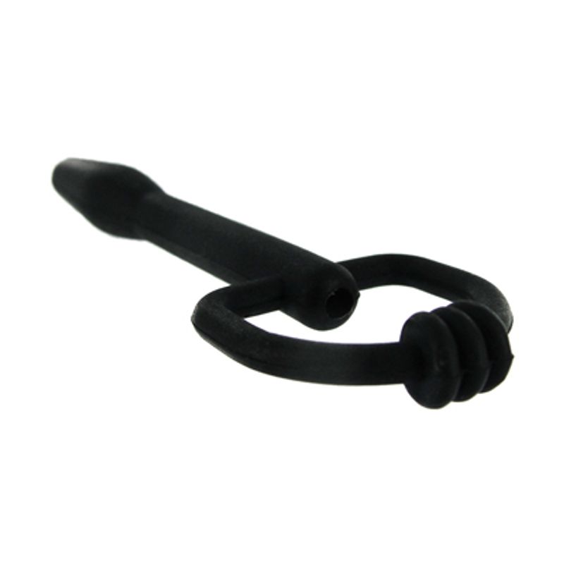 The Hallows Cum-Thru D-Ring Penis Plug – Flexible Silicone Urethral Plug > Sex Toys For Men > Sounding Rods