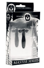 Silicone Cum-Thru Barbell Penis Plug – Flexible Lightweight Urethral Toy Black > Sex Toys For Men > Sounding Rods