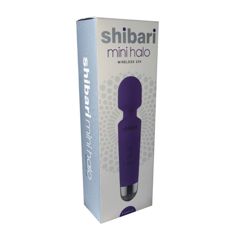 Shibari Mini Wand Halo (Purple) – Powerful 20-Pattern 8-Speed Wand Vibrator > Sex Toys > Massage Wands