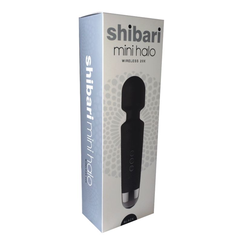 Shibari Mini Wand Halo (Black) – Powerful 20-Pattern Flexible Wand Vibrator > Sex Toys > Mini Massagers