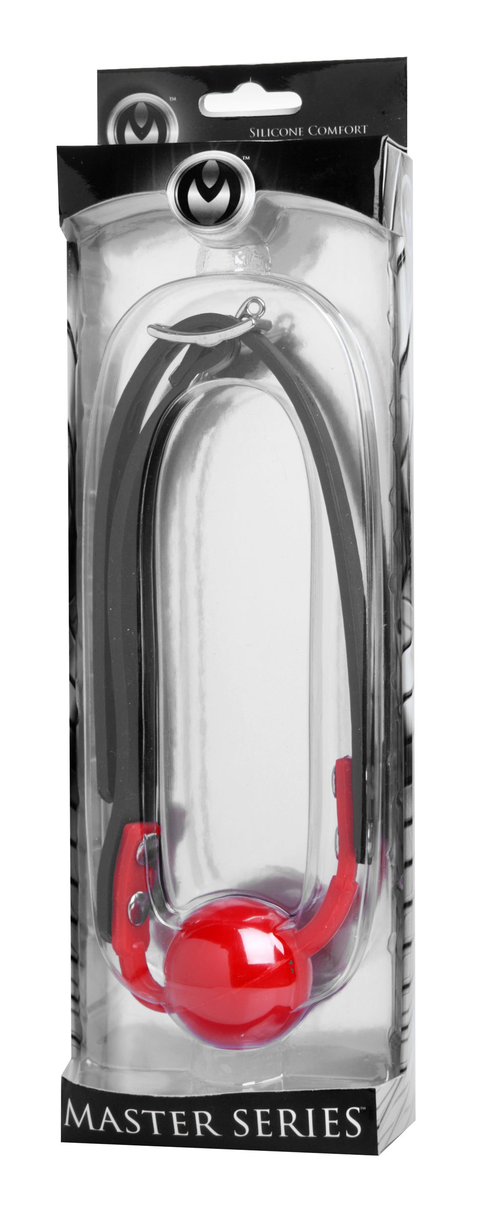 The Hush Gag Silicone Comfort Ball Gag – Adjustable Ball Gag with Locking Buckle Red > Bondage Gear > Gags and Bits