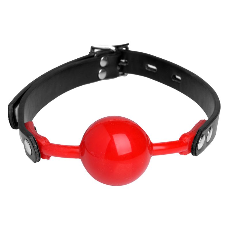 The Hush Gag Silicone Comfort Ball Gag – Adjustable Ball Gag with Locking Buckle > Bondage Gear > Gags and Bits