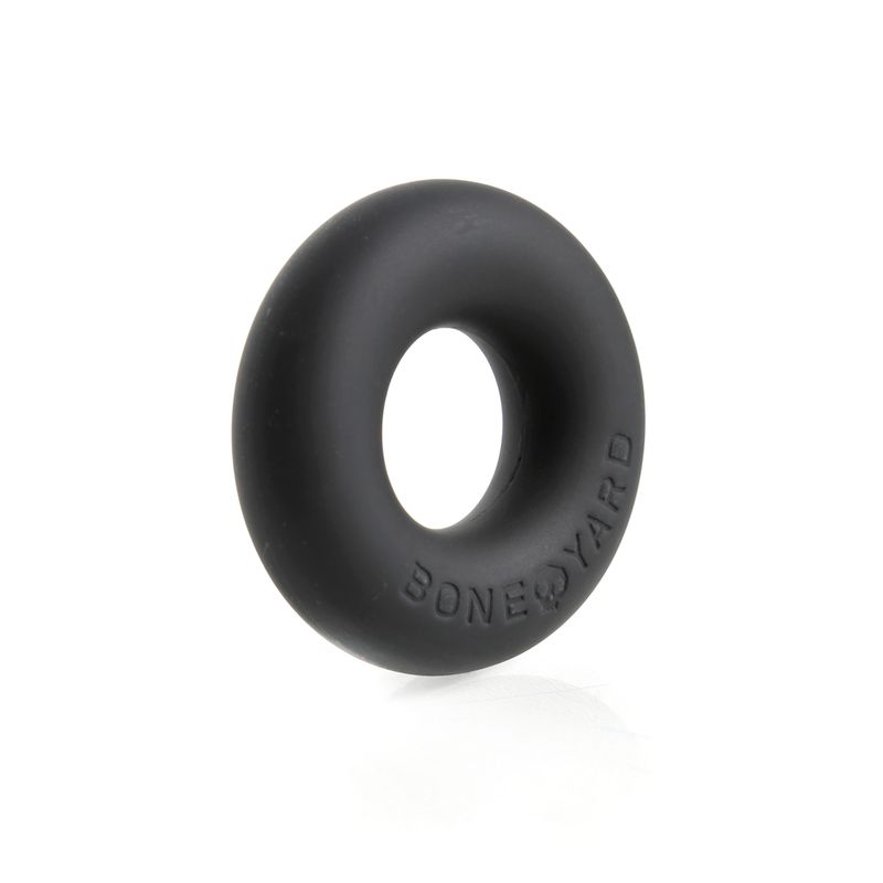 Boneyard Ultimate Silicone Cock Ring Black 20mm Internal Diameter COCK RINGS