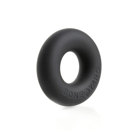 Boneyard Ultimate Silicone Cock Ring Black 20mm Internal Diameter COCK RINGS