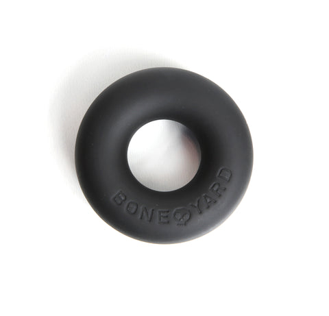 Boneyard Ultimate Silicone Cock Ring Black 20mm Internal Diameter COCK RINGS