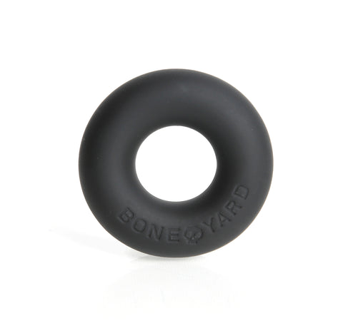 Boneyard Ultimate Silicone Cock Ring Black 20mm Internal Diameter COCK RINGS