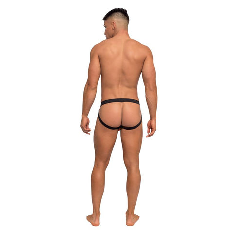 Male Power Pride Fest Jock with Rainbow Herringbone Print Mens G-Strings