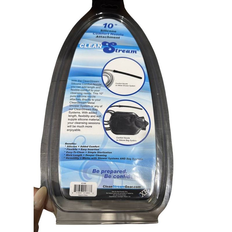 CleanStream Silicone Comfort Nozzle Attachment – Flexible Silicone Douche Nozzle > Essentials > Douches
