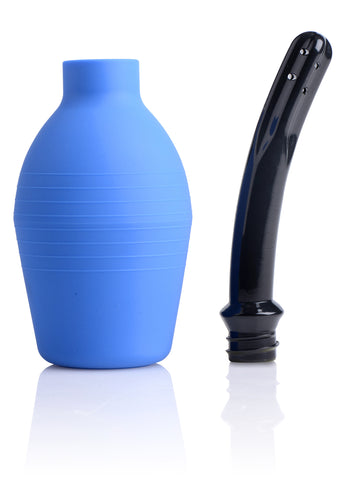 Premium One Way Valve Enema Bulb 300ml Blue 4.75 Inch Douches