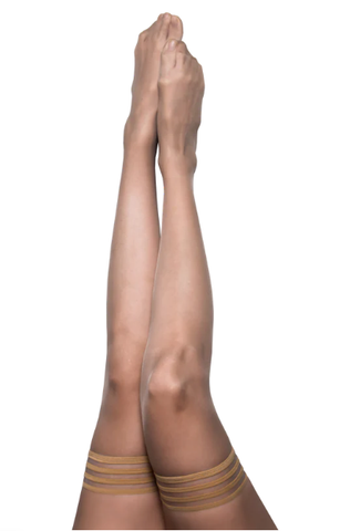 Kixies Jenny Champagne Thigh High Tights Size B Default Title Hosiery