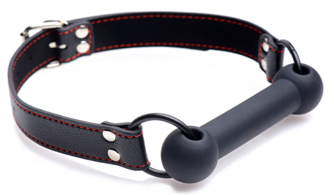 Silicone Bit Gag with Adjustable Strap for Comfort and Style Gags