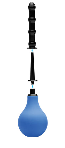 Premium One Way Valve Anal Douche Set with Three Nozzles Douches