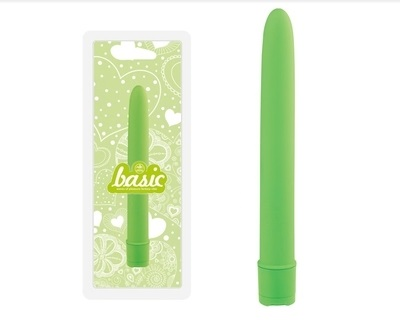 Basic 6 Inch Vibrator Green with Smooth Adjustable Vibration Default Title Vibrators
