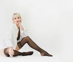 Kixies Ally Black Polka Dot Thigh Highs > Clothes > Hosiery > Stockings