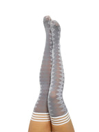 Kixies Par 4 Grey Argyle Thigh-High Stockings > Clothes > Hosiery > Stockings