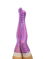 Kixies Par 4 Purple Argyle Thigh-High Stockings > Clothes > Hosiery > Stockings