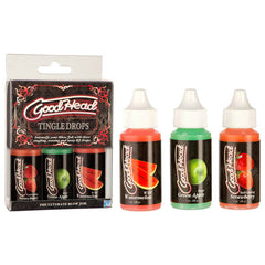 GoodHead Tingle Drops Strawberry, Apple and Watermelon 3 Pc