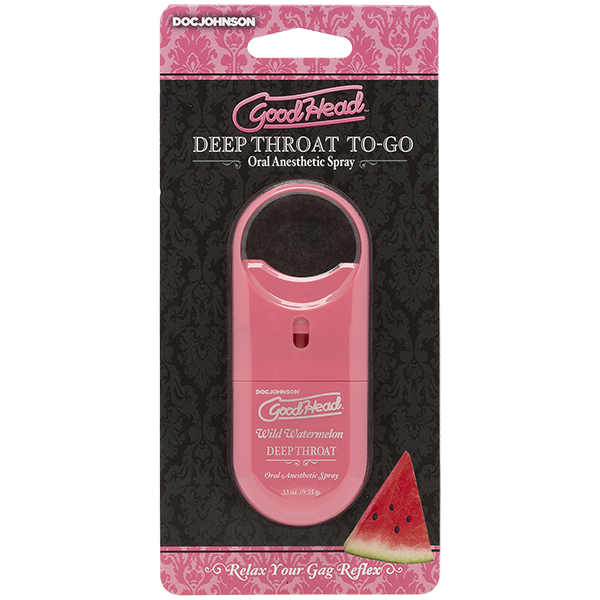 GoodHead To Go Deep Throat Spray (Wild Watermelon) – Erotic Food and Edible Spray > Lube > Oral Gels & Sprays