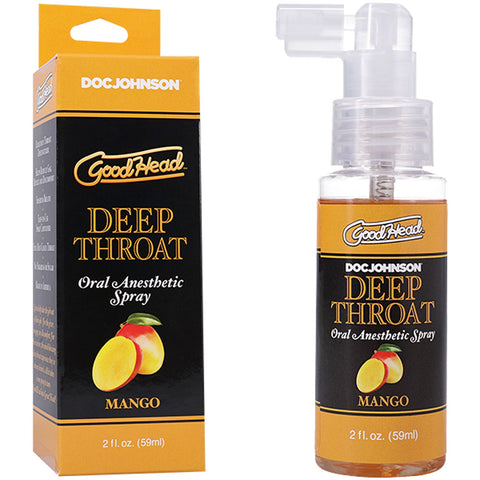 GoodHead Deep Throat Spray Mango 59ml - Flavorful Pleasure Default Title Oral Gels & Sprays
