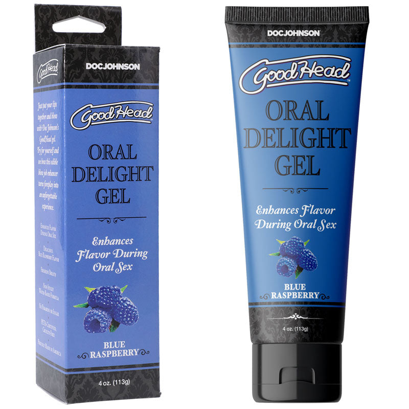 GoodHead Oral Delight Gel - Blue Raspberry Flavoured Gel - 120 ml