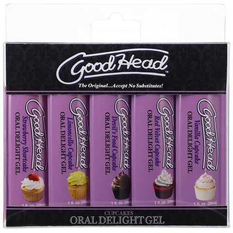 Goodhead Oral Delight Gel Cupcakes Set of 5 x 30ml Bottles Default Title Oral Gels & Sprays