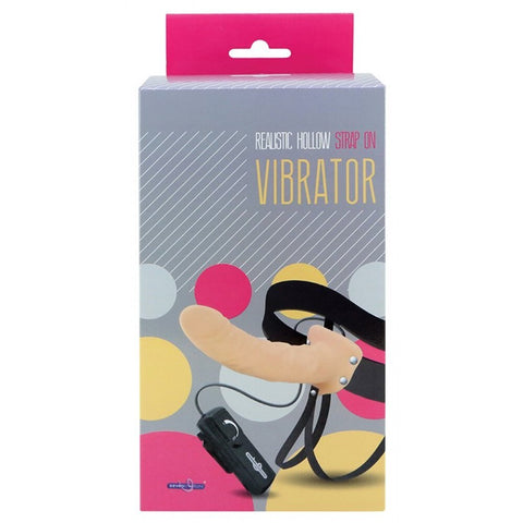 Realistic Hollow Strap On With Vibrating Bullet Dildo > Realistic Dildos and Vibes > Vibrating Strap Ons