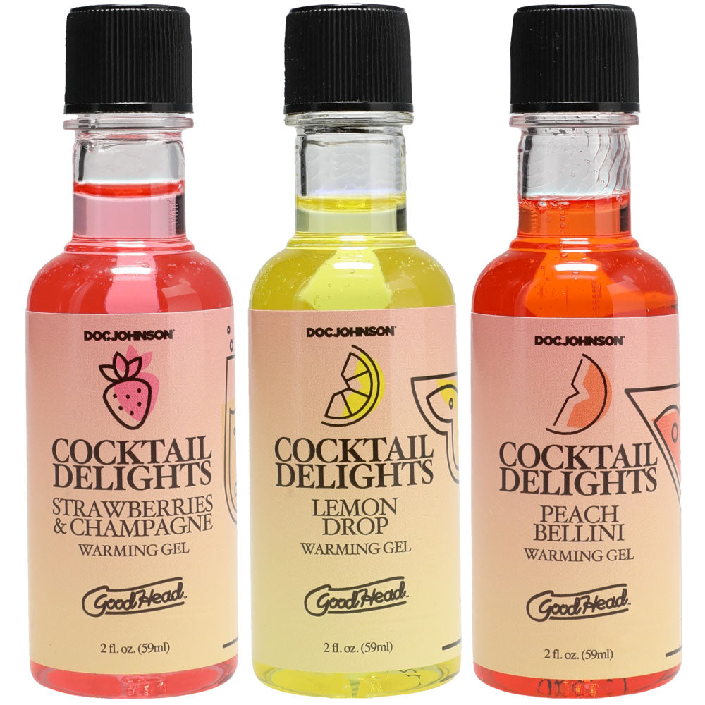GoodHead Cocktail Delights Edible Oral Gel 3 Pack Flavors 59ml > Lube > Oral Gels & Sprays