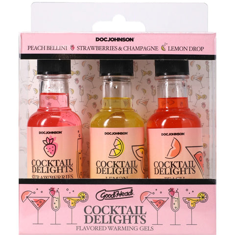 GoodHead Cocktail Delights Edible Oral Gel 3 Pack Flavors 59ml > Lube > Oral Gels & Sprays