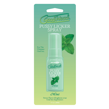 GoodHead Pussy Licker Spray Mint – 29ml Water-Based Oral Pleasure Spray > Lube > Oral Gels & Sprays