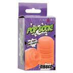 Pop Sock Ribbed Reversible Stroker Soft Tight Stretchy Material Orange > Sex Toys For Men > Masturbators Cup