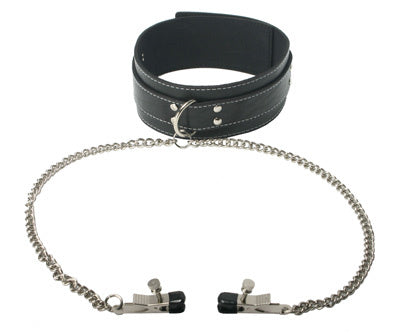 Coveted Collar and Clamp Union Set for Intense Submission and Sensation > Bondage Gear > Collars