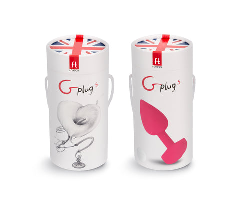 Gplug Small Neon Rose Rechargeable Butt Plug 3cm Butt Plugs