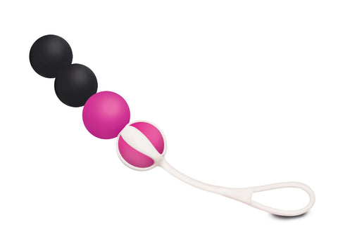 Geisha Balls Magnetic Set of 4 Sizes 15g to 27g Pink KEGEL TOYS