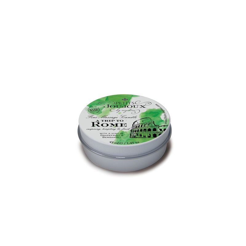 Petits JouJoux Massage Candle Rome 43ml Grapefruit and Bergamot Scented Massage Oil Massage Oil