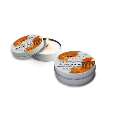 Petits JouJoux Massage Candle Athens 43ml Sensual Aromatherapy for Romantic Moments Massage Oil