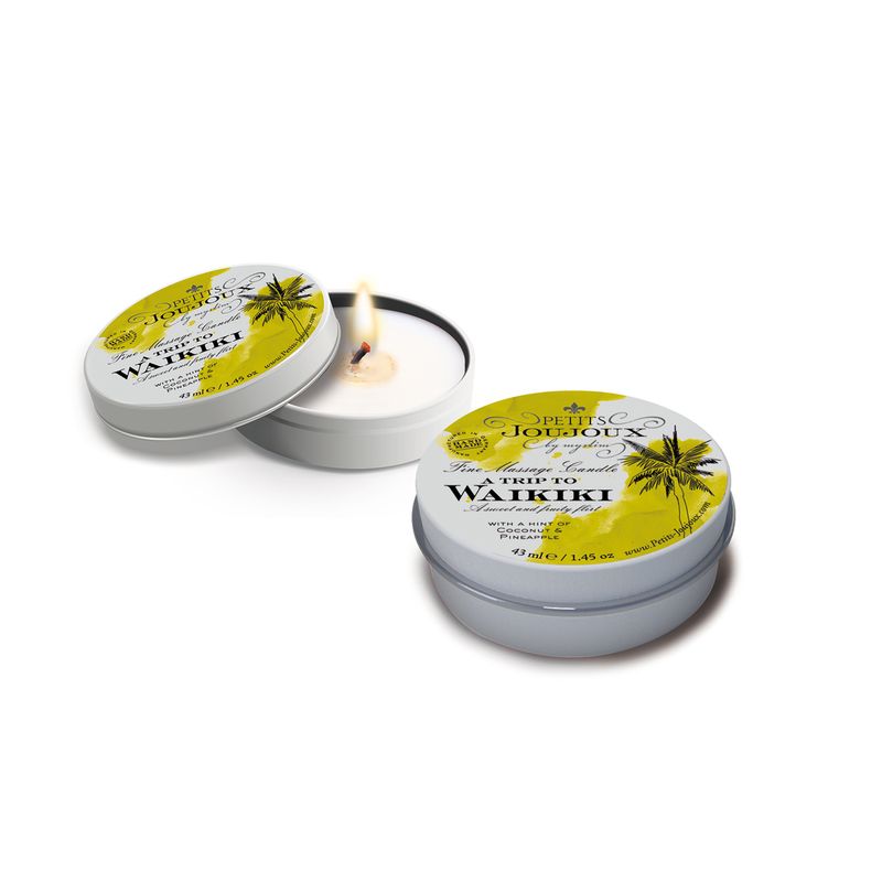 Petits JouJoux Massage Candle Waikiki 43ml Tropical Fragrance Massage Oil