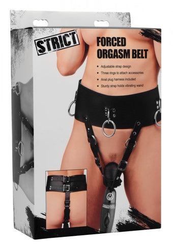 Forced Orgasm Wand Holder Belt for Enhanced Intimate Pleasure Black > Sex Toys > Massage Wands