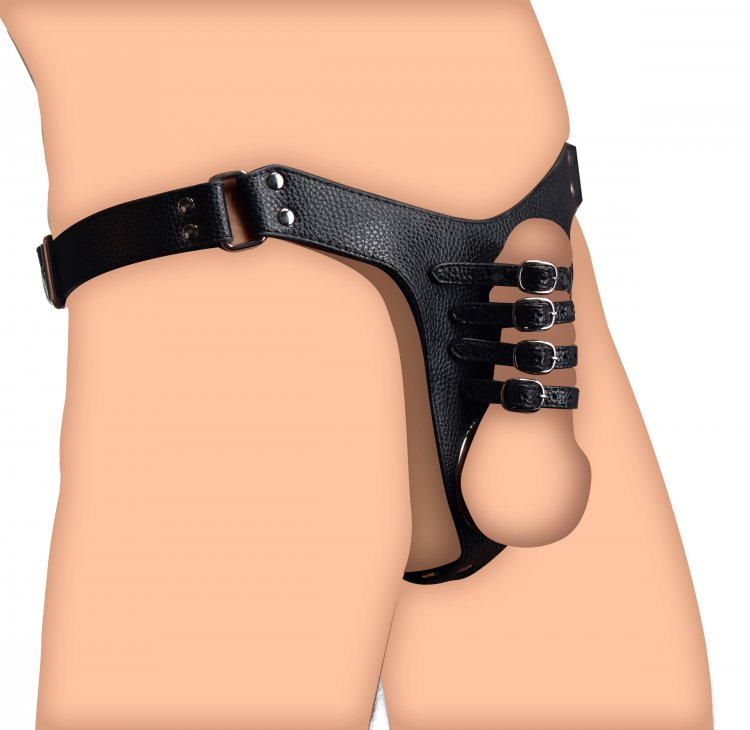 Male Chastity Harness BDSM Restraint Device Adjustable Control Harness > Bondage Gear > Male Chastity