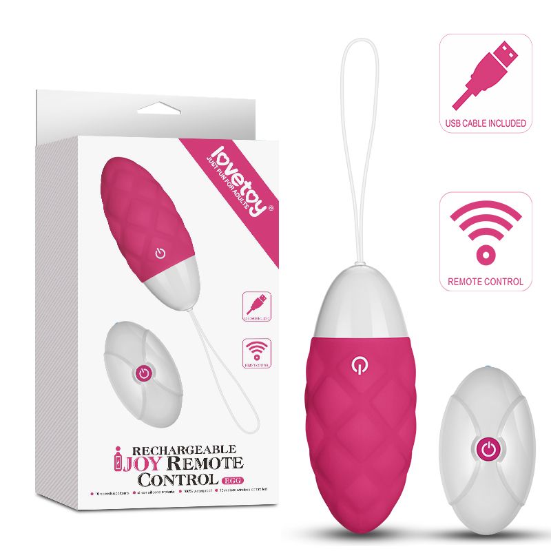 IJOY Wireless Remote Control Rechargeable Egg (Pink) – Remote-Controlled Vibrator Secondary image