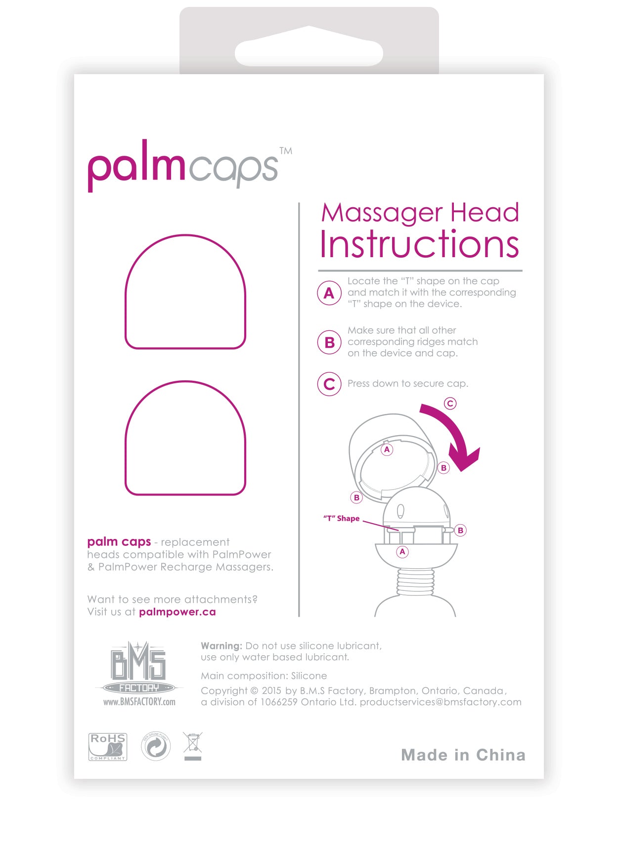 PalmCaps - Replacement Heads For Use With PalmPower Massager > Sex Toys > Replacement Parts