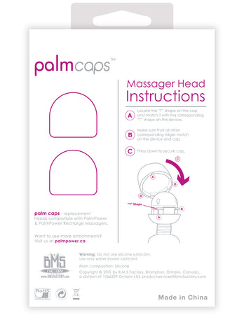 PalmCaps - Replacement Heads For Use With PalmPower Massager Electric Massager