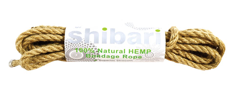 Shibari Rope 100 Percent Natural Hemp 5 Meter Length Brown Rope