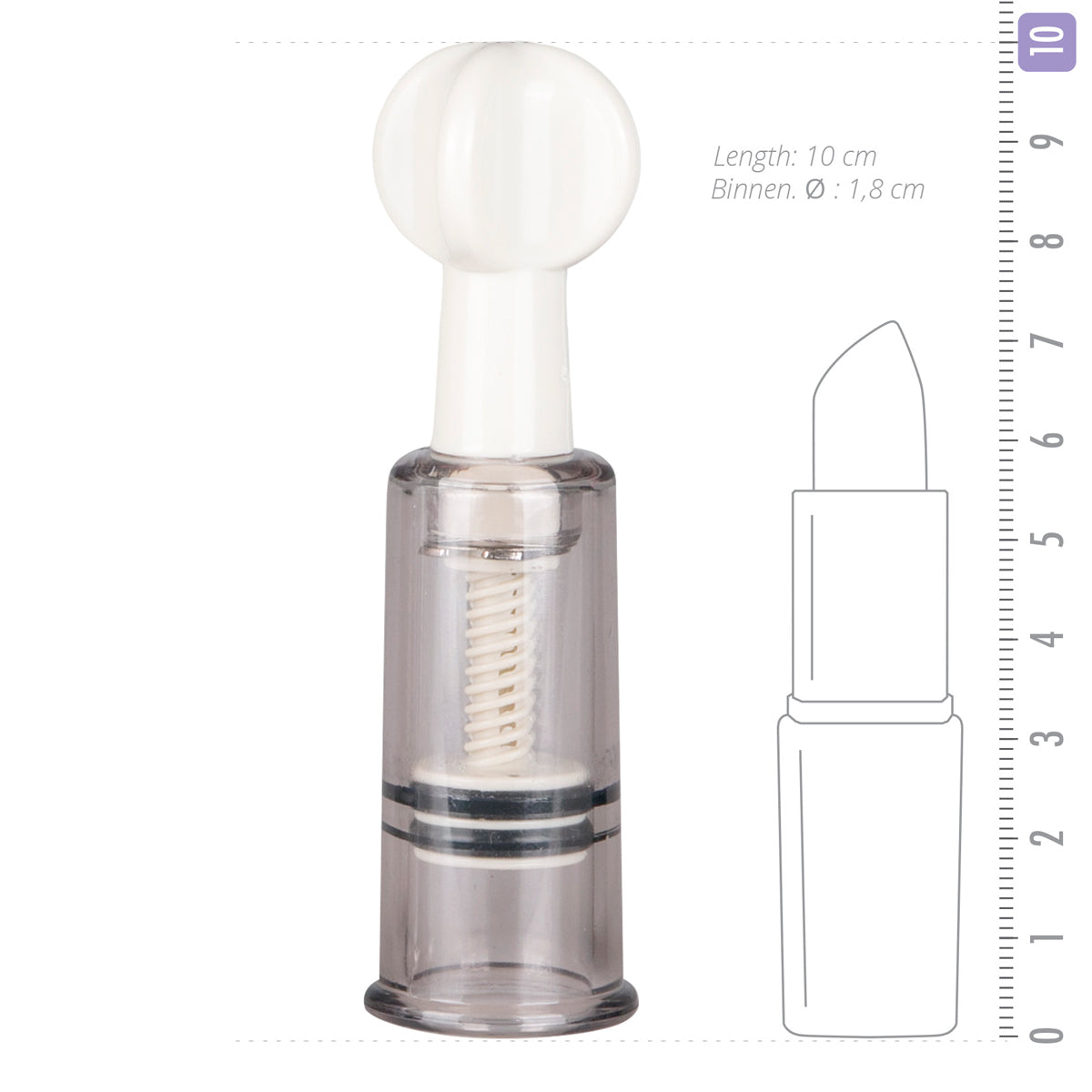 Nipple and Clit Suckers Set of Three – Transparent Precision Suction Cups Sensation Enhancers Clear > Sex Toys > Nipple Suckers