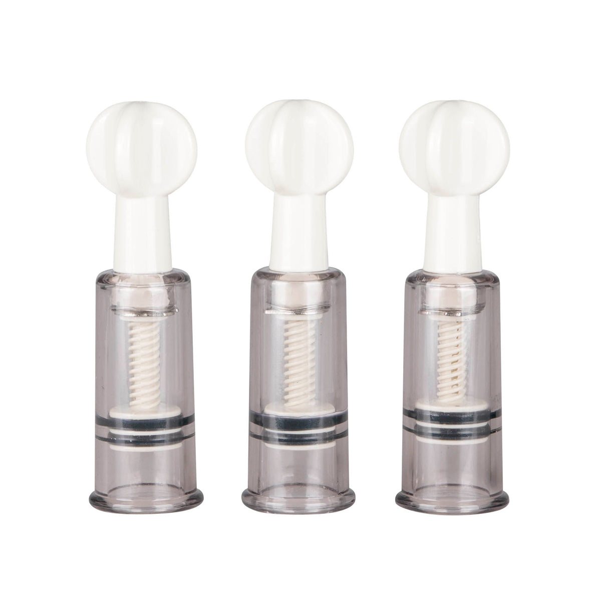 Nipple and Clit Suckers Set of Three – Transparent Precision Suction Cups Sensation Enhancers > Sex Toys > Nipple Suckers