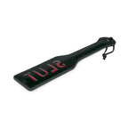 Paddle Slut Black Paddle – Comfortable and Effective Intimate Toy with Red Inscription Black > Bondage Gear > Paddles