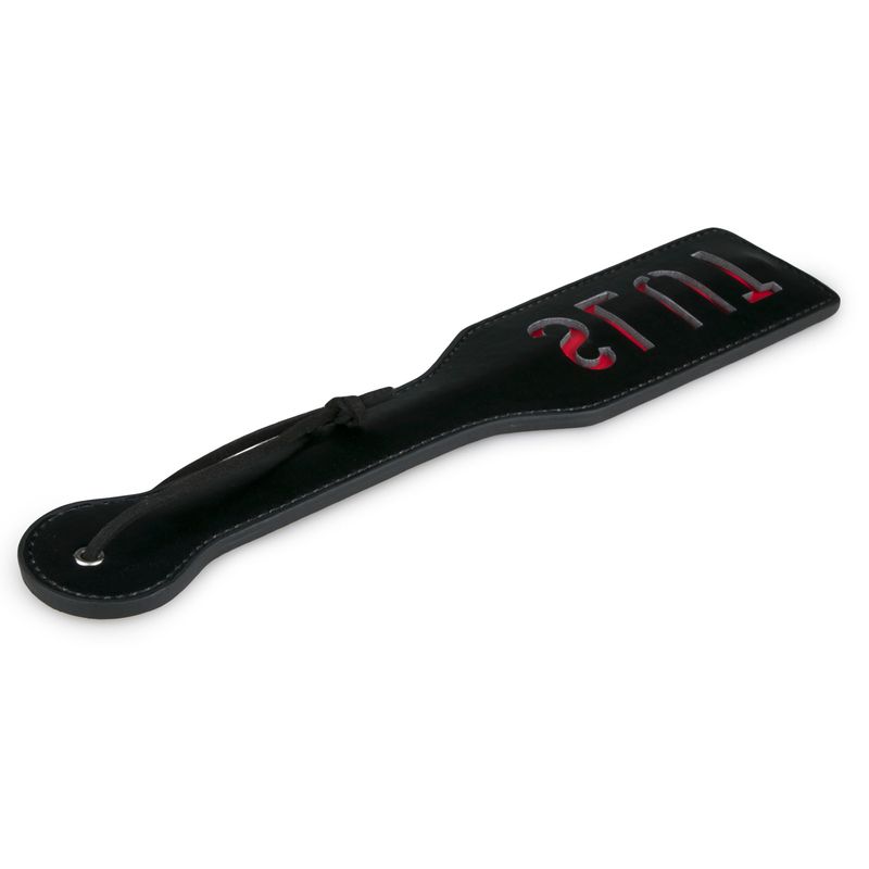 Paddle Slut Black Paddle – Comfortable and Effective Intimate Toy with Red Inscription > Bondage Gear > Paddles