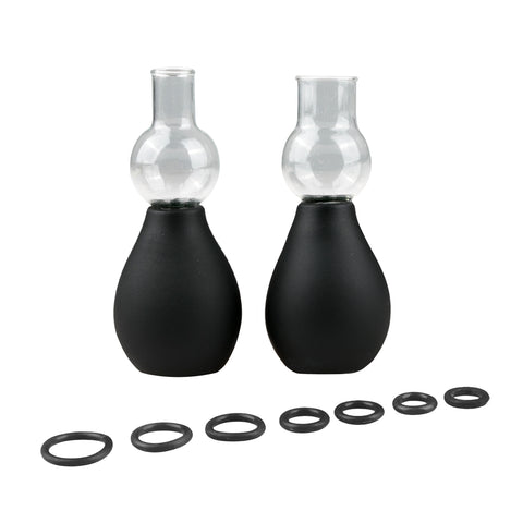 Nipple Sucker Black Two Piece Set for Enhanced Stimulation Nipple Suckers
