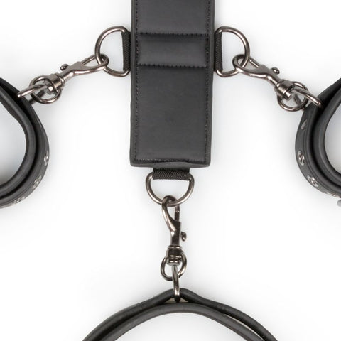 Neck and Wrist Restraint Bondage Kit with Harness Strap Handcuffs and Collar > Bondage Gear > Restraints