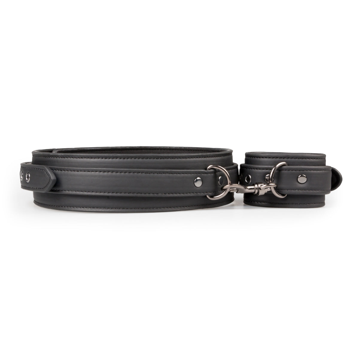 Thigh and Wrist Cuff Set – Durable Faux Leather BDSM Restraint Accessory > Bondage Gear > Restraints